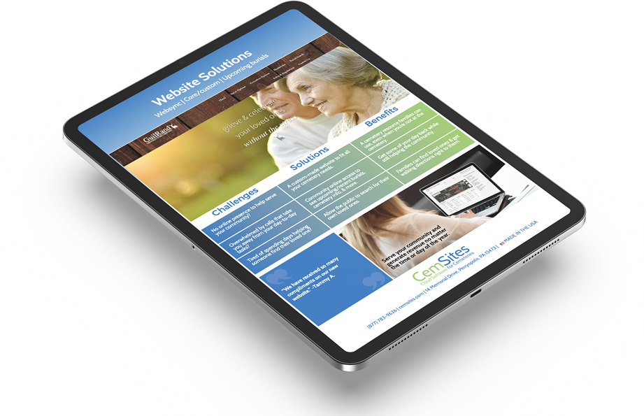 Request a Custom Websites PDF